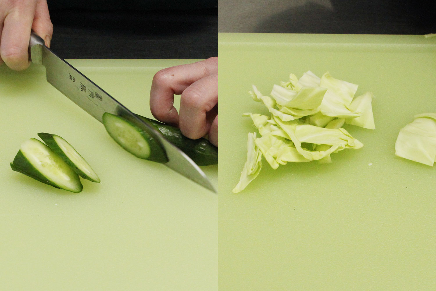 野菜を切る