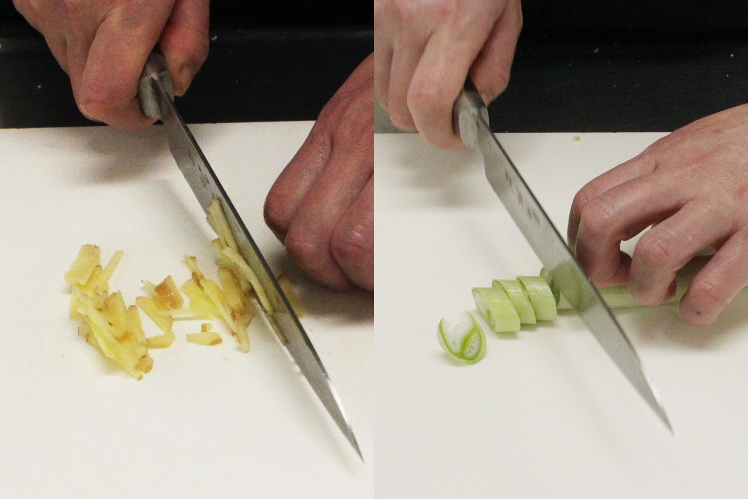 野菜を切る