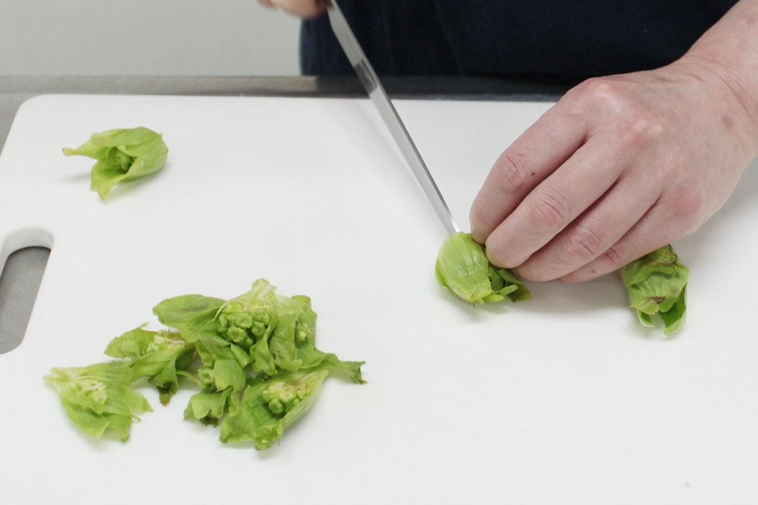 小麦粉とだしを入れる