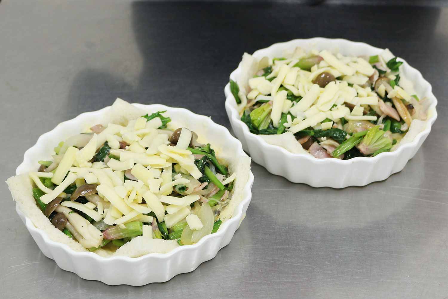 チースを乗せる