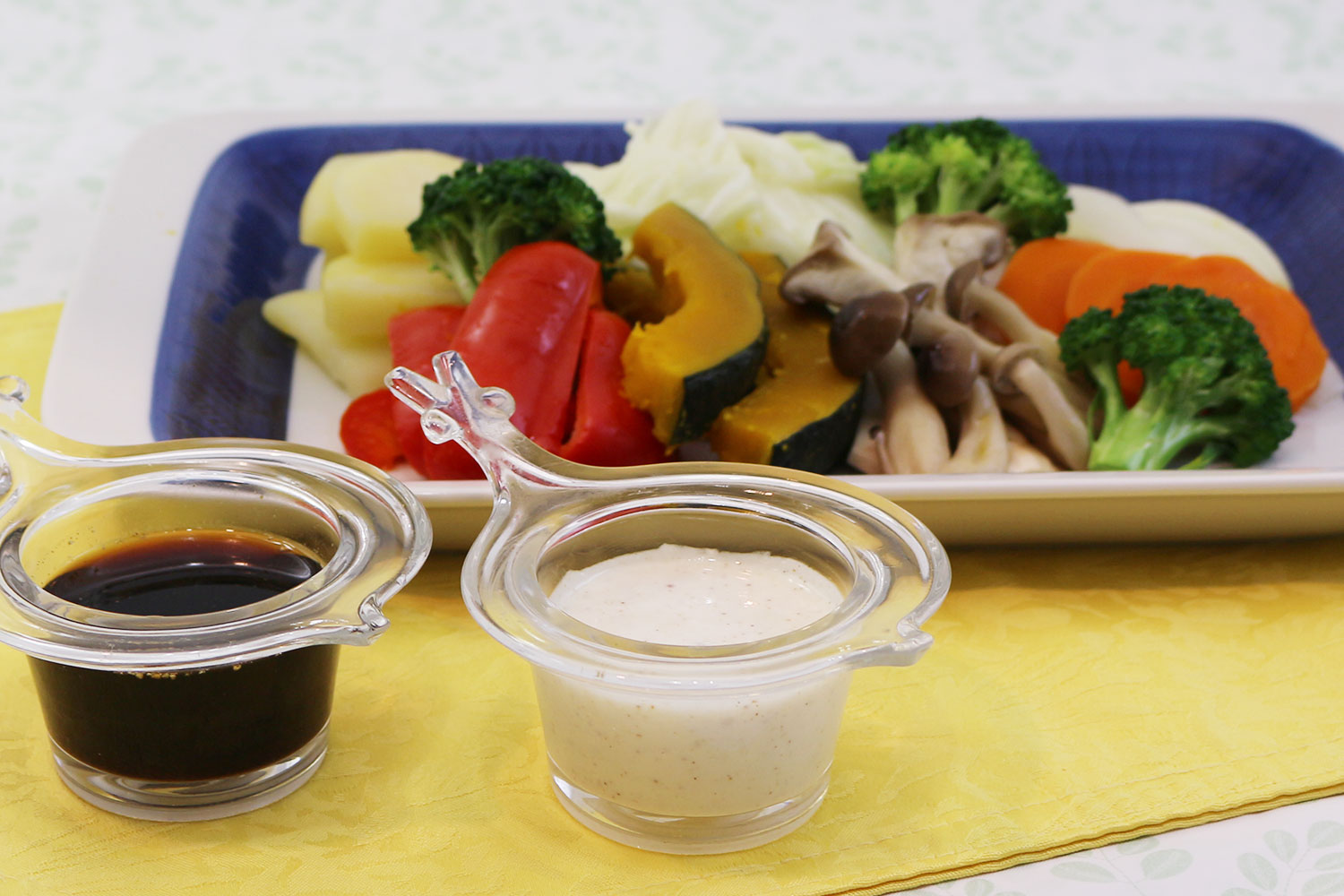 だしソースで！蒸し野菜