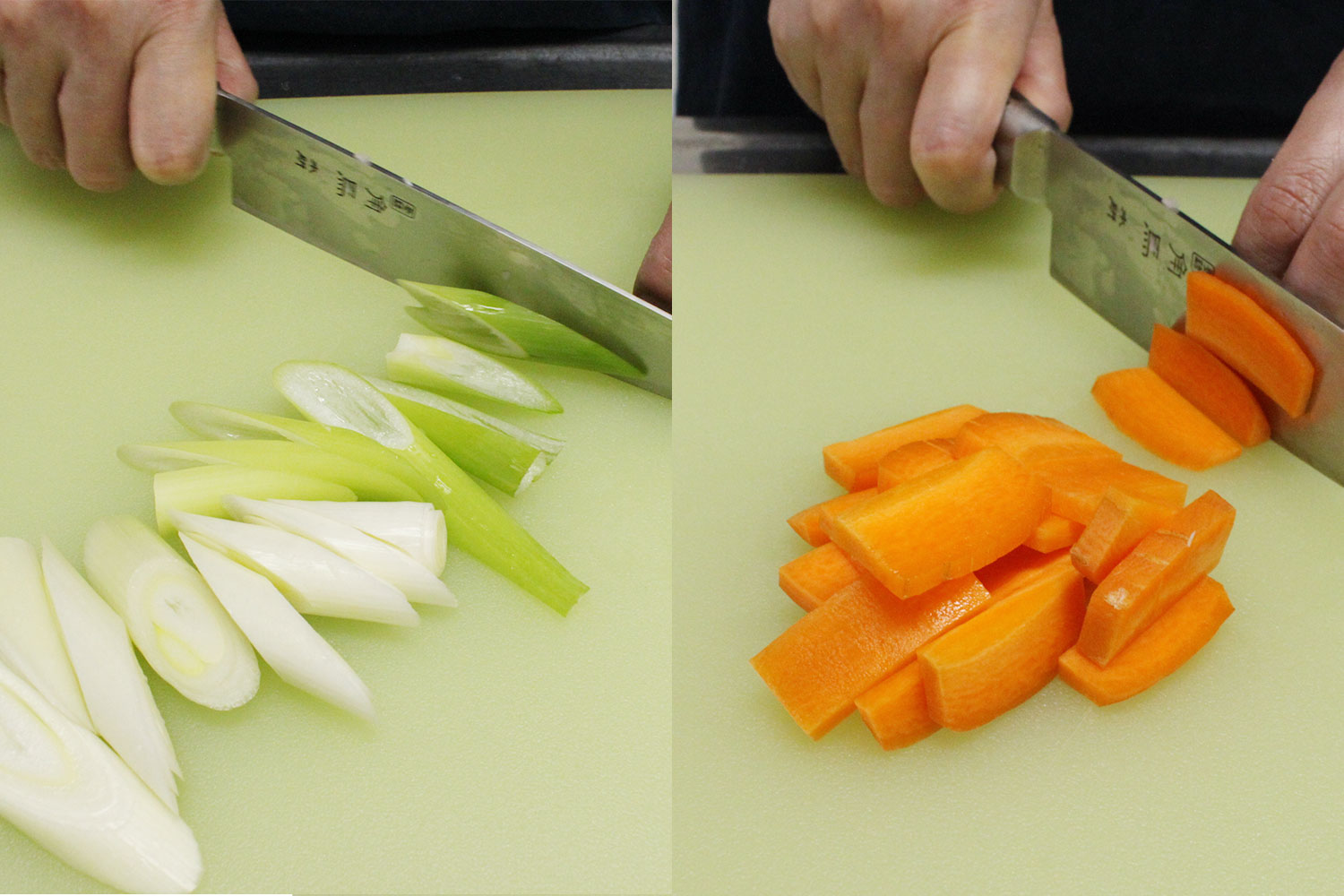 野菜を切る
